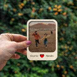 Wooden Fridge Magnet | Personalized | 4x3 Inch