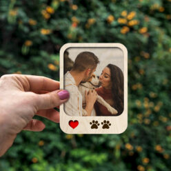 Wooden Pets Paw Magnet | Personalized | 4x3 Inch