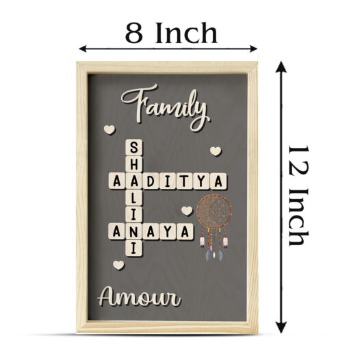 Custom Scrabble Name Frame | Wooden | 12x8 inches - Image 9
