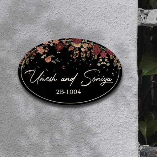 Dark Elegant Nameplate | Personalized | 12x8 inches - Image 7
