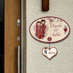 Best Couple Oval Name Plate | Personalized