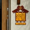 Ganesh Ji Home Wooden Name Plate | Personalized