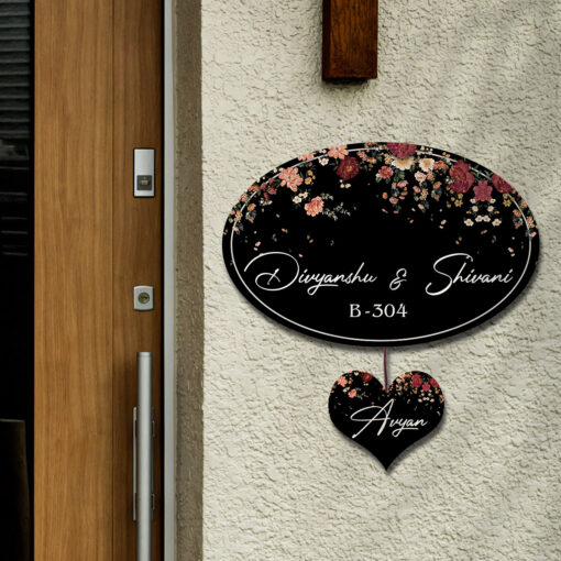 Beautiful Elegant Name Plate | Personalized | 12.5x12inches