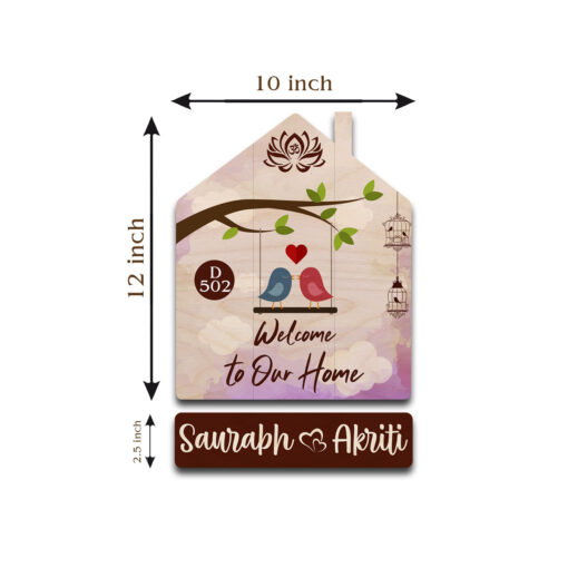 Personalized | Colorful Wooden Name Plate - Image 6