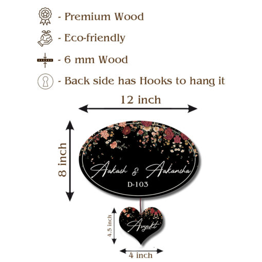 Beautiful Elegant Name Plate | Personalized | 12.5x12inches - Image 7