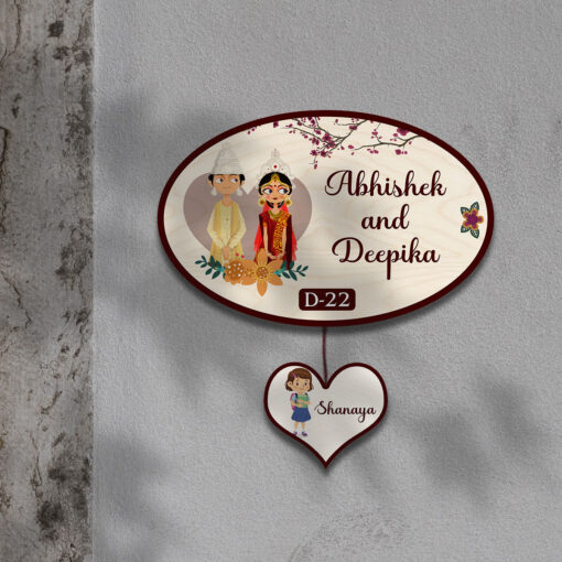 Exquisite Bengali House Name Plate | Personalized - Image 3
