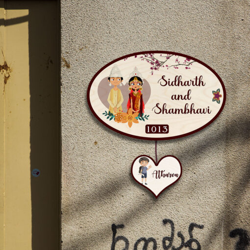 Exquisite Bengali House Name Plate | Personalized - Image 4
