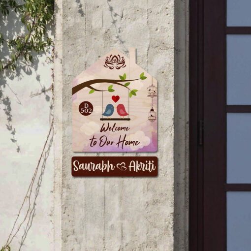 Personalized | Colorful Wooden Name Plate - Image 4