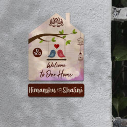 Personalized | Colorful Wooden Name Plate