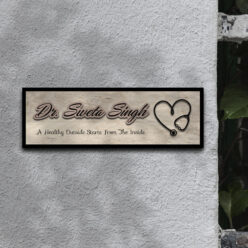 Doctor Theme Wooden Name Plate | Personalized | 12x4 inch