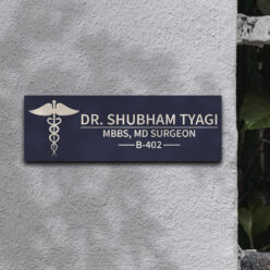 Door Name Plate for Doctors | Personalized | 12x4 inch