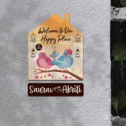 Personalized | Hut Style Wooden Nameplate
