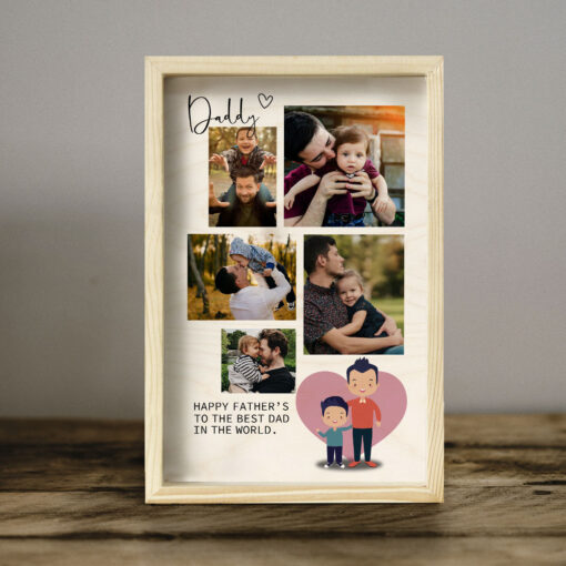 Father's Day Collage Picture Frame | Personalized - Image 2