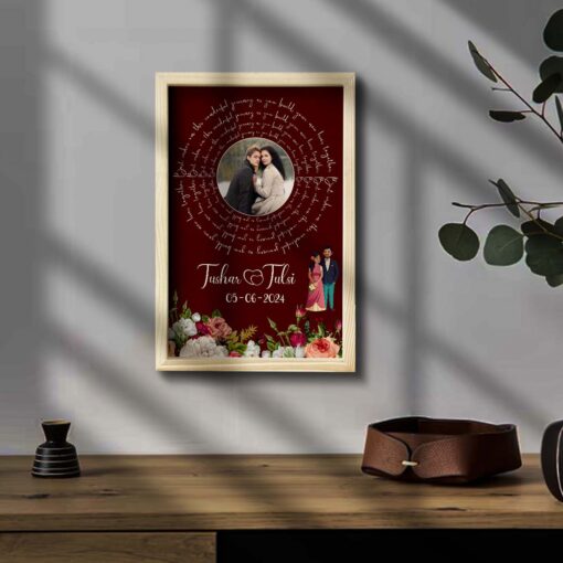 Eternal Bloom Wooden Frame | Personalized - Image 7