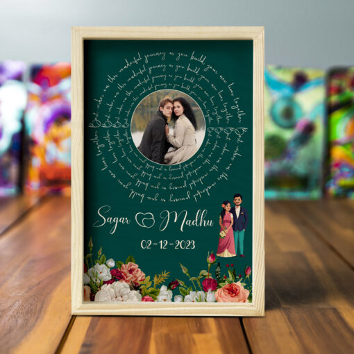 Eternal Bloom Wooden Frame | Personalized - Image 10