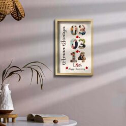 Timeless love Anniversary wooden frame | Personalized