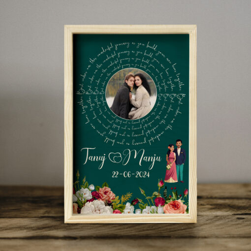 Eternal Bloom Wooden Frame | Personalized - Image 9