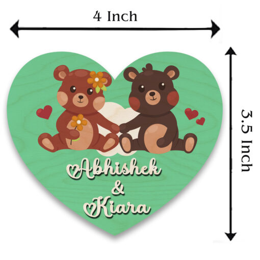 Heart Fridge Magnet | Personalized | 4x4 Inch - Image 7