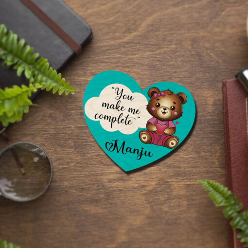 Heart Fridge Magnet | Personalized | 4x4 Inch - Image 2