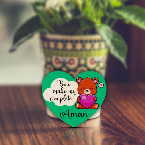 Heart Fridge Magnet | Personalized | 4x4 Inch - Image 4