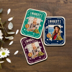 Travel Memories Wooden Fridge Magnet | Personalized | 4x3 inches