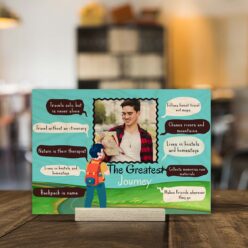Buy Traveler Boyfriend Wood Print with Easel Stand | Personalized | 6x4 inches