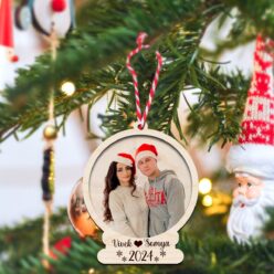 Timeless Cherished Photo Ornament with Magnet | Customizable Gift | 4 Inch