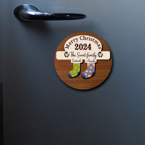 Stockings Wooden Fridge Magnet | personalized | 5 Inch - Image 7