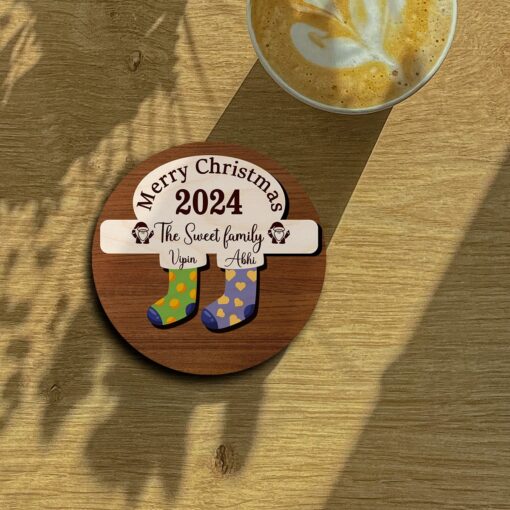 Stockings Wooden Fridge Magnet | personalized | 5 Inch - Image 8