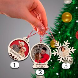 Harmonic Glow Ornament | Personalized | 4 Inch | Set of 3 | Unique Design for Home
