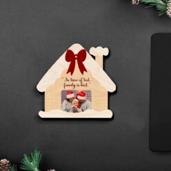 Winter Charm Wooden fridge Magnet | Personalized | 4 Inch