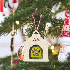 Pet Love Home Sign Handcrafted Wooden Ornament | Custom-Made | 4x3.5 Inch