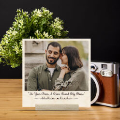 Attractive Couple Wooden Photo Print | Personalized