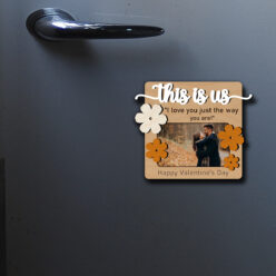 Cute Couple 3D Fridge Magnet | Personalized | 4x4 Inch