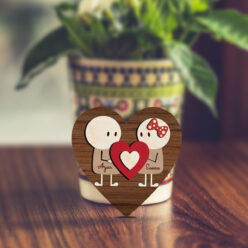 Cute Wooden Fridge Magnet | Personalized | 4x4 Inch