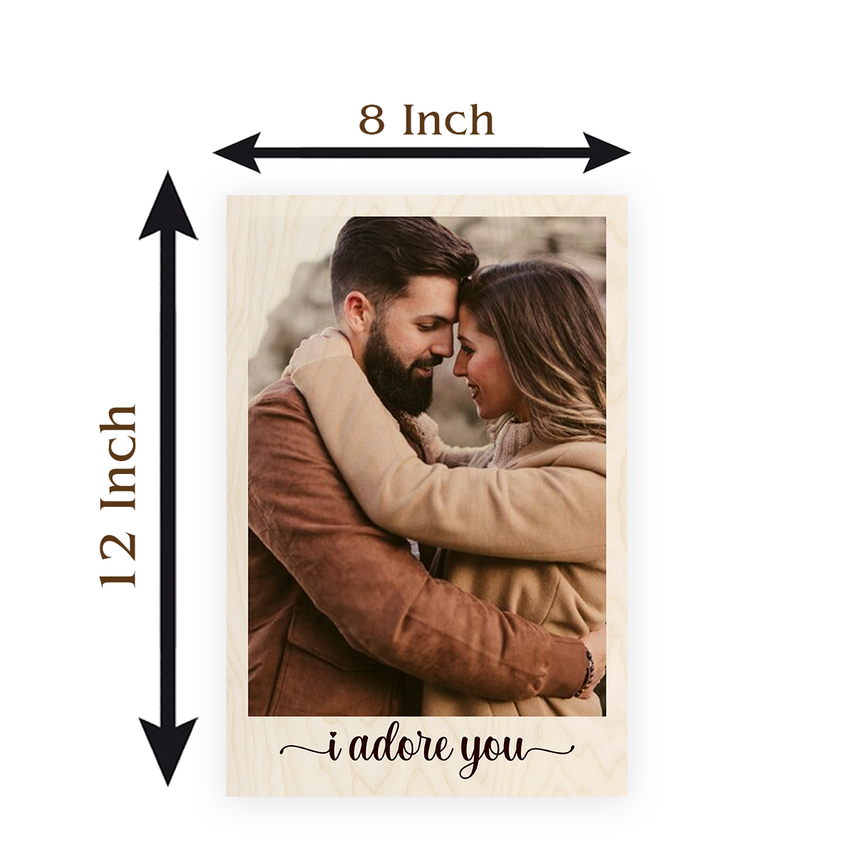 Adorable Couple Woodprint | Personalized - Image 7