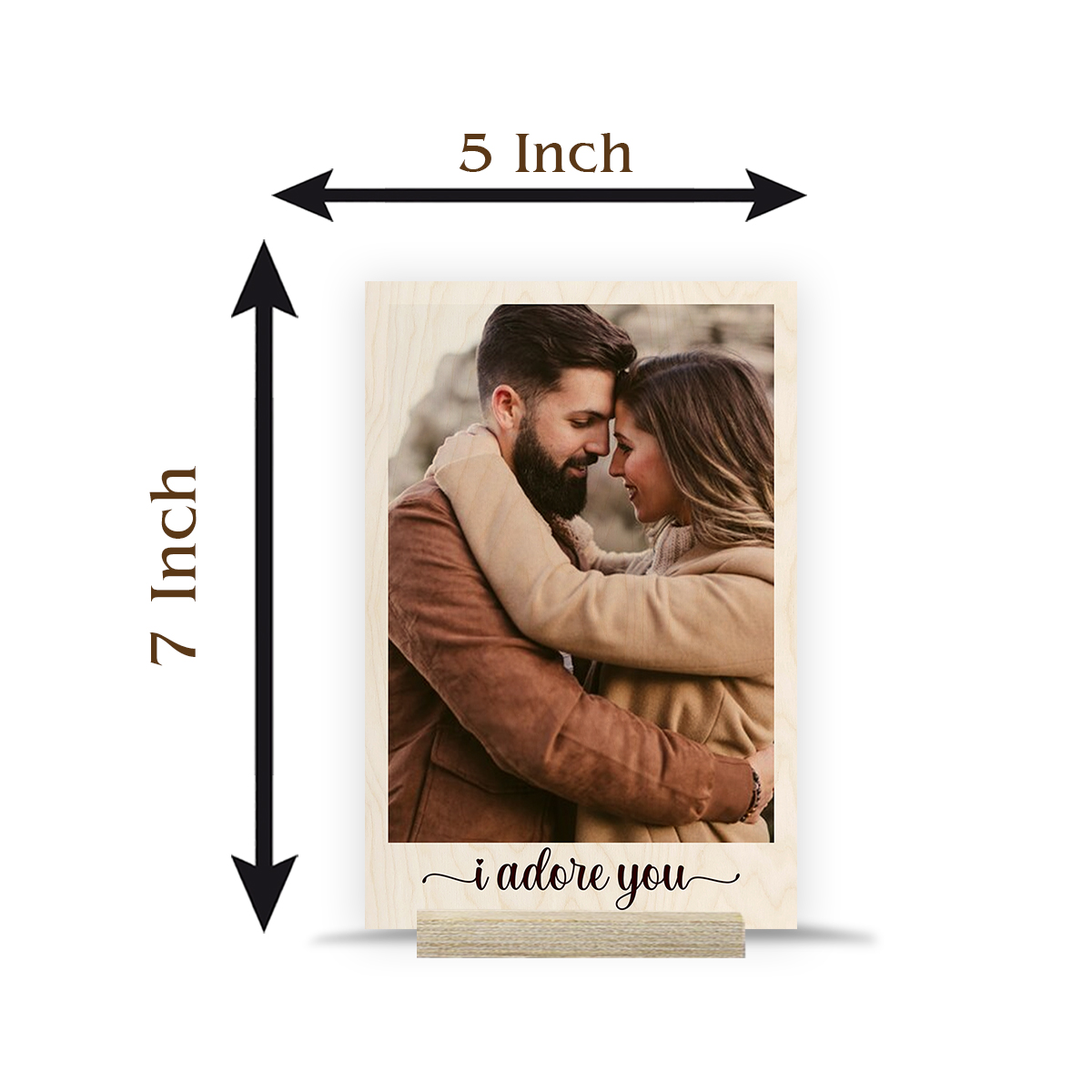 Adorable Couple Woodprint | Personalized - Image 6