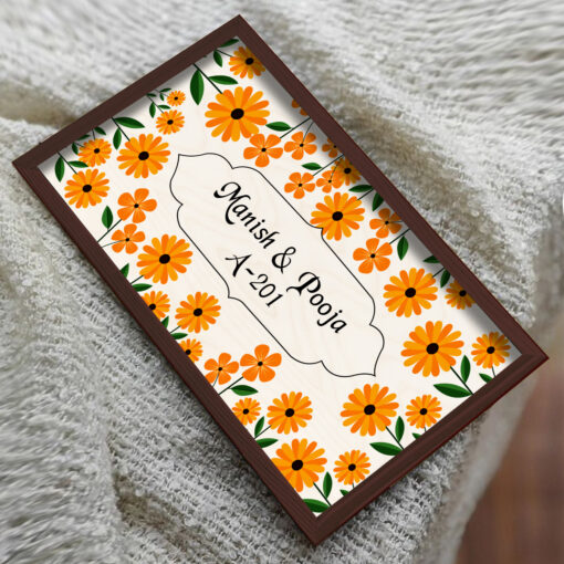 Name Board with Flowers | Personalized | 12x8 Inch - Image 6