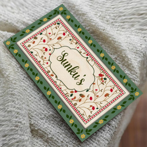 Stylish Wooden Name Plate |  Personalized | 12x8 Inch - Image 5