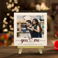 Puzzle Couple Wooden Print | Personalized | 5x5 Inch
