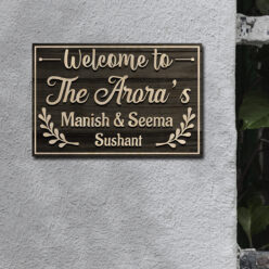 Stylish Wooden Name Board | Personalized | 12X8 Inch