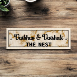 Royal House Name Plate | Personalized | 12x4 inches