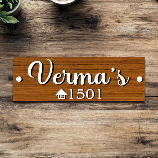 Fancy Surname Wooden 3D Board | Personalized - Image 8