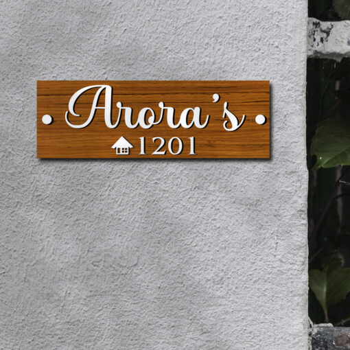 Fancy Surname Wooden 3D Board | Personalized - Image 6