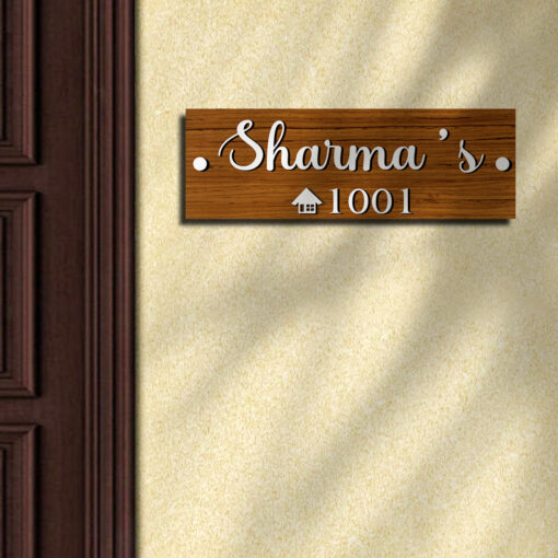 Fancy Surname Wooden 3D Board | Personalized - Image 5