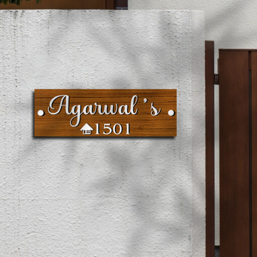 Fancy Surname Wooden 3D Board | Personalized - Image 4