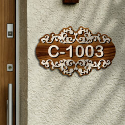 Designer House 3D Numbers Plate | Personalized