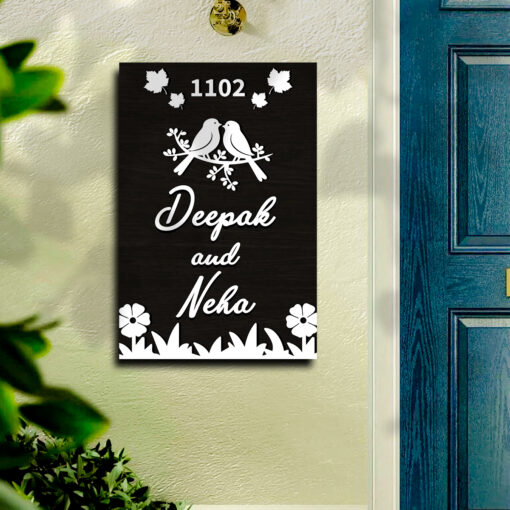 Brown Wooden Name Plate | Personalized - Image 6