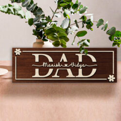 Personalized DAD Frame | Wooden