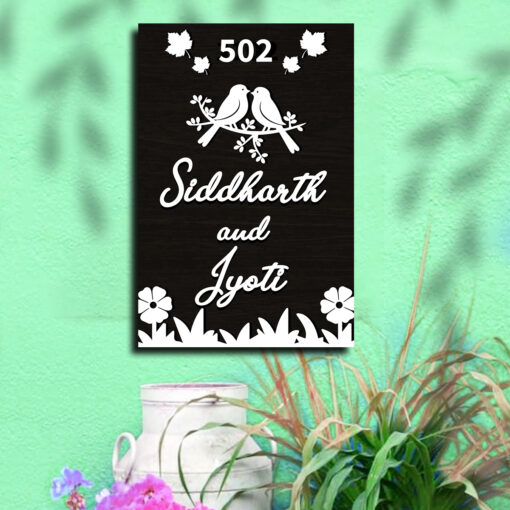Brown Wooden Name Plate | Personalized - Image 5